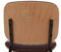 2er-Set Esszimmerstühle Bugholz Kunstleder Öko-Tex natur braun