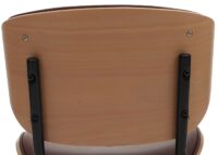 2er-Set Esszimmerstühle Bugholz Kunstleder Öko-Tex vintage braun