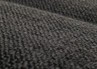 2er-Set Esszimmerstühle Bugholz Stoff Öko-Tex Walnuss dunkelgrau