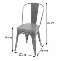 2er-Set Esszimmerstühle Chesterfield Kunstleder Metall schwarz-braun