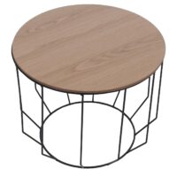 2er-Set Couchtisch Beistelltisch Kaffeetisch Loungetisch Industrial Eiche