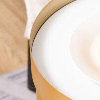 2er-Set Couchtisch mit erhöhtem Rand Retrodesign Gold