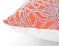 2er Set Deko-Kissen Barock Blumen mit Füllung 45x45cm