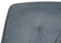 2er-Set drehbare Esszimmerstühle mit Armlehne Stoff anthrazit