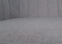 2er-Set Esszimmerstühle drehbar mit Armlehne Stoff hellgrau