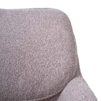 2er-Set Esszimmerstühle drehbar Bouclé Öko-Tex beige