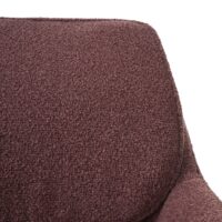 2er-Set drehbare Esszimmerstühle Bouclé Öko-Tex hellbraun