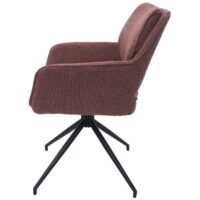 2er-Set drehbare Esszimmerstühle Bouclé Öko-Tex hellbraun