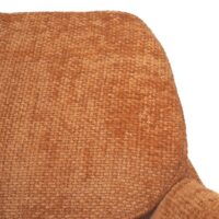 2er-Set drehbare Esszimmerstühle Stoff Chenille ocker-gelb