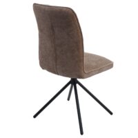 2er-Set Esszimmerstühle drehbar Chenille Öko-Tex hellbraun
