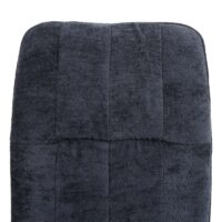 2er-Set Esszimmerstühle drehbar Stoff Chenille Öko-Tex dunkelgrau