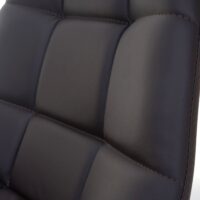 2er-Set Drehbare Esszimmerstühle Kunstleder Chrom braun