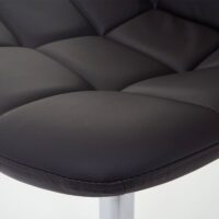 2er-Set Drehbare Esszimmerstühle Kunstleder Chrom braun