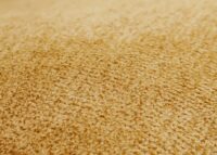 2er-Set drehbare Esszimmerstühle Stoff Metallgestell senfgelb