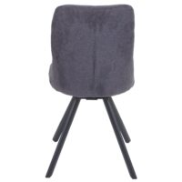 2er-Set drehbare Esszimmerstühle Samt Auto-Position anthrazit