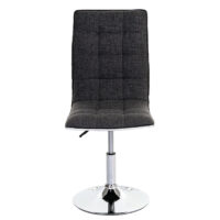 2er-Set Esszimmerstühle höhenverstellbar drehbar Stoff grau