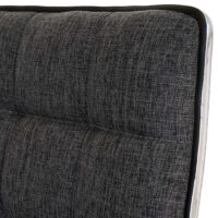 2er-Set Esszimmerstühle höhenverstellbar drehbar Stoff grau