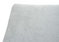 2er-Set Esszimmerstühle drehbar Stoff hellgrau Kunstleder dunkelgrau