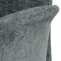 2er-Set Esszimmerstuhl mit Armlehne Chenille Edelstahl blau-grün