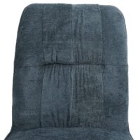 2er-Set Esszimmerstuhl drehbar Chenille Öko-Tex blau-grün