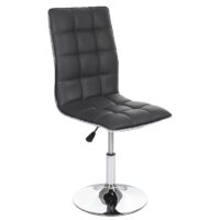 2er-Set Esszimmerstuhl höhenverstellbar drehbar Kunstleder grau