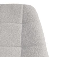 2er-Set Esszimmerstuhl Drehstuhl Bouclé Stoff/Textil creme