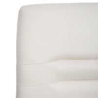 2er-Set Esszimmerstuhl Freischwinger Stoff Edelstahl creme-beige