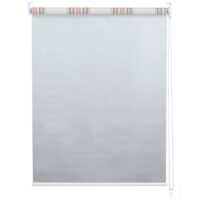 2er-Set Fensterrollo Seitenzug blickdicht 120x230cm grau/braun/orange