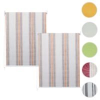 2er-Set Fensterrollo Seitenzug blickdicht 120x230cm grau/braun/orange