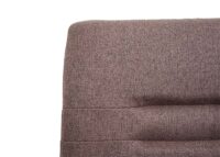 2er-Set Esszimmerstühle Freischwinger Stoff Edelstahl braun