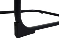 2er-Set Freischwinger Stühle Holz Rattan Bouclé Stoff schwarz