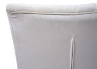 2er-Set Freischwinger Stühle Samt Stahl pulverbeschichtet creme-beige