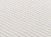 2er-Set Esszimmerstühle Hochlehner Cord dunkle Beine creme