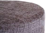 2er-Set Hocker höhenverstellbar drehbar Chenille 37cm braun