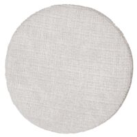 2er-Set Hocker höhenverstellbar drehbar Chenille Ø37cm creme-weiss