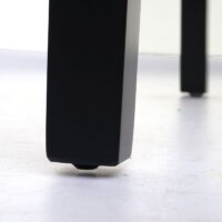 2er-Set Esszimmerstühle Kunstleder matt mit dunklen Beinen grau