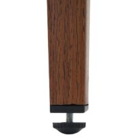 2er-Set Outdoor Barhocker Seilgeflecht Metall Holzoptik hellgrau