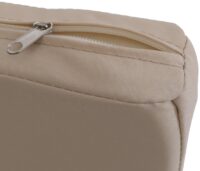 2er-Set Outdoor Barhocker Seilgeflecht Metall Sitzpolster creme