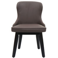 2er-Set Esszimmerstuhl Polsterstuhl Stoff Massivholz dunkelgrün-grau