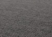 2er-Set Esszimmerstühle Polster Stoff Metallgestell dunkelgrau