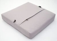 2er-Set Poly-Rattan Garten Sitzhocker Kissen schwarz hellgrau