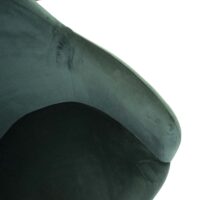 2er-Set Esszimmerstühle Retro Samt mit goldenen Beinen grün