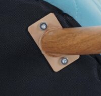 2er-Set Esszimmerstühle Retro 50er Jahre Samt türkis