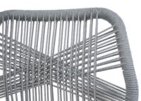 2er-Set Outdoor Rope-Barhocker Metall Holz-Optik hellgrau taupe