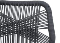 2er-Set Outdoor Rope-Barhocker Seilgeflecht Kissen taupe anthrazit