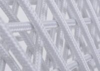 2er-Set Rope-Barhocker Outdoor mit Sitzpolster Seilgeflecht hellgrau