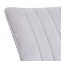 2er-Set Stühle Samt Metall für Esszimmer & Küche hellgrau