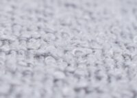 2er-Set Sitzhocker Schminkhocker höhenverstellbar drehbar Bouclé grau