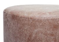 2er-Set Sitzhocker & Beistelltisch MDF Metall Kunstleder braun