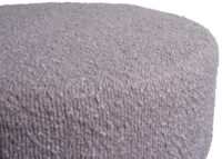 2er-Set Sitzhocker höhenverstellbar drehbar Bouclé Ø37cm taupe